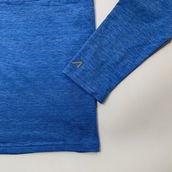 Antigua Sweatshirt Mens Small Aqua Blue Evening Spikes 2 Baruffa Hooded Pullover - Picture 8 of 14